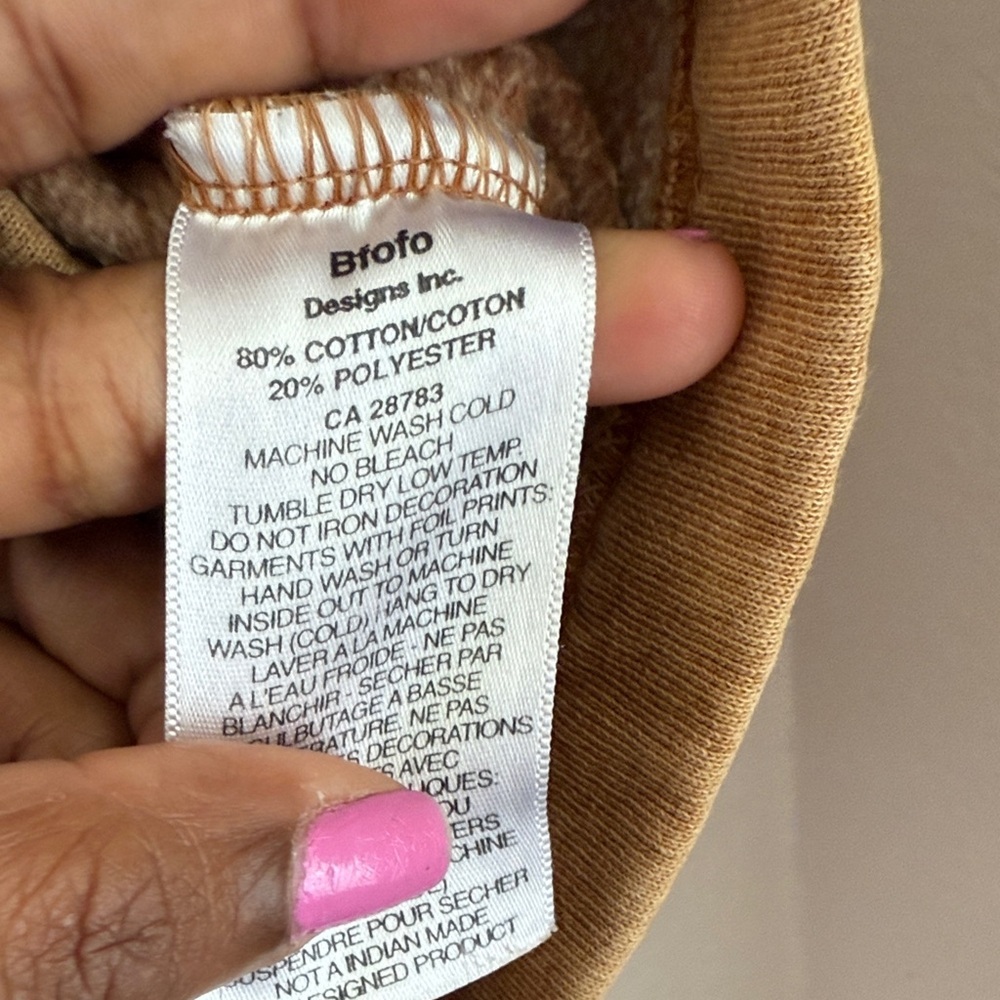 Bfofo vintage unique Tan Vest with Black Tribal Print - Picture 6 of 9
